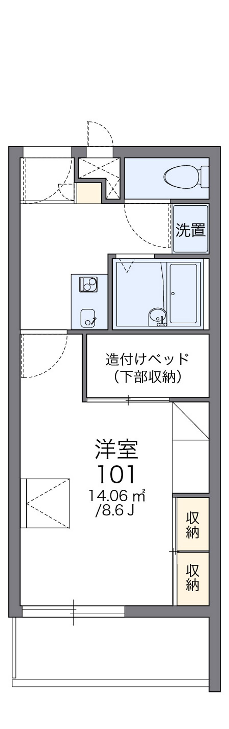 レオパレスＭ’ｓ　ｉｎｎⅠ 間取図