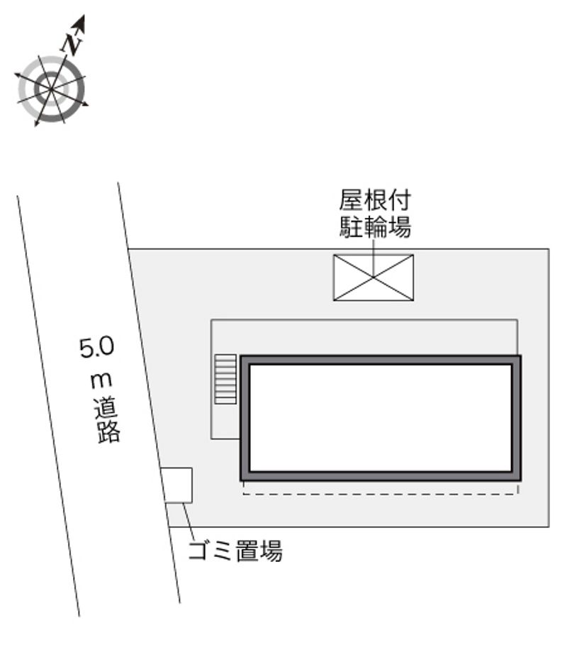 レオパレス鶴見三ツ池公園 配置図