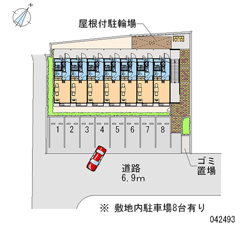 レオパレスメイクリポーズ 月極駐車場