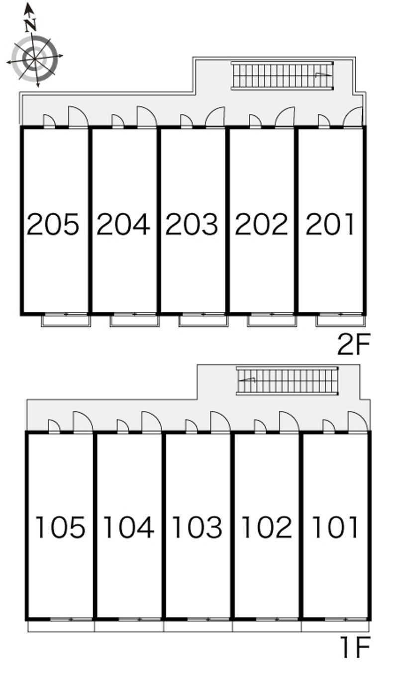 レオパレスコンフォート小松 間取り配置図