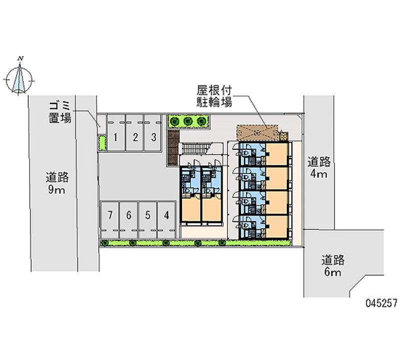 レオパレスサンブリッジ 月極駐車場