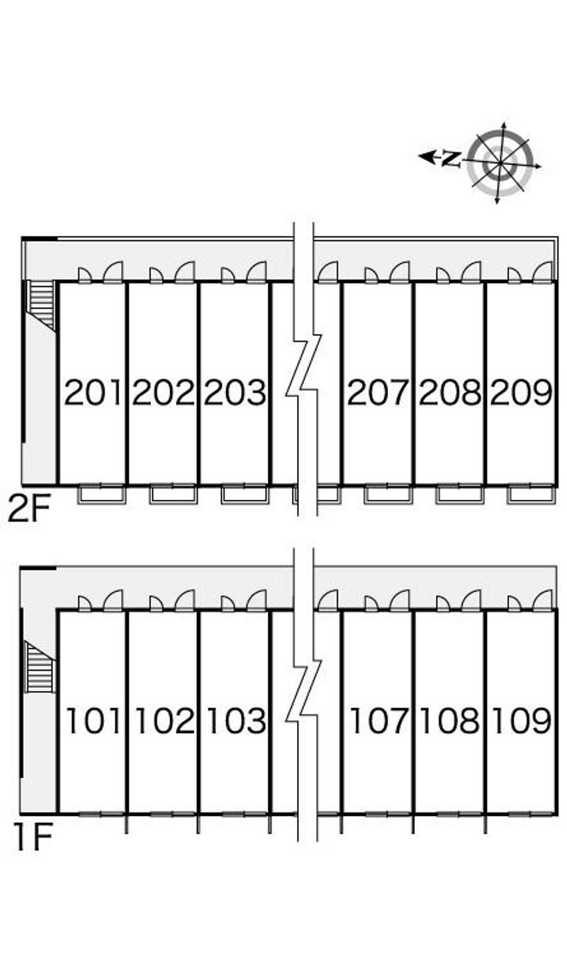 レオパレスさくら 間取配置図