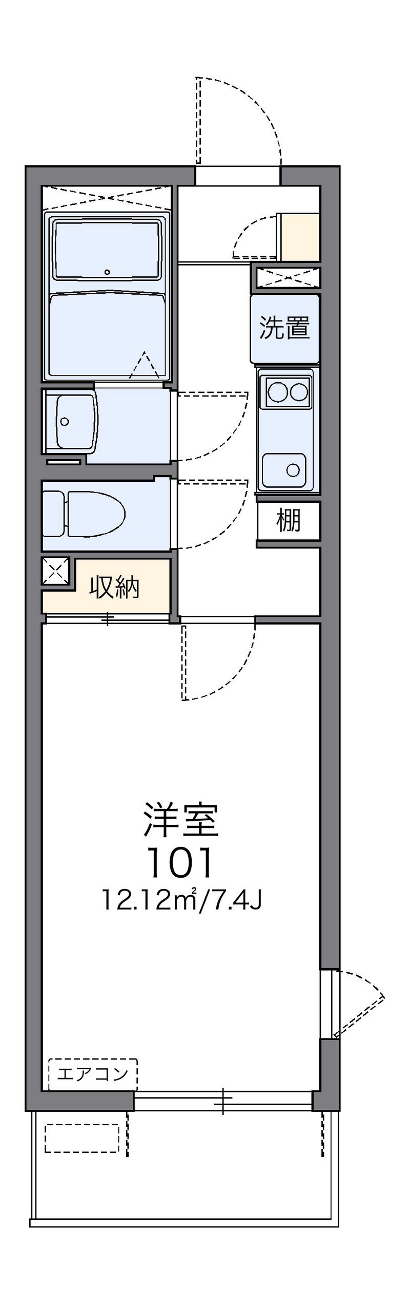 レオネクスト風 間取図