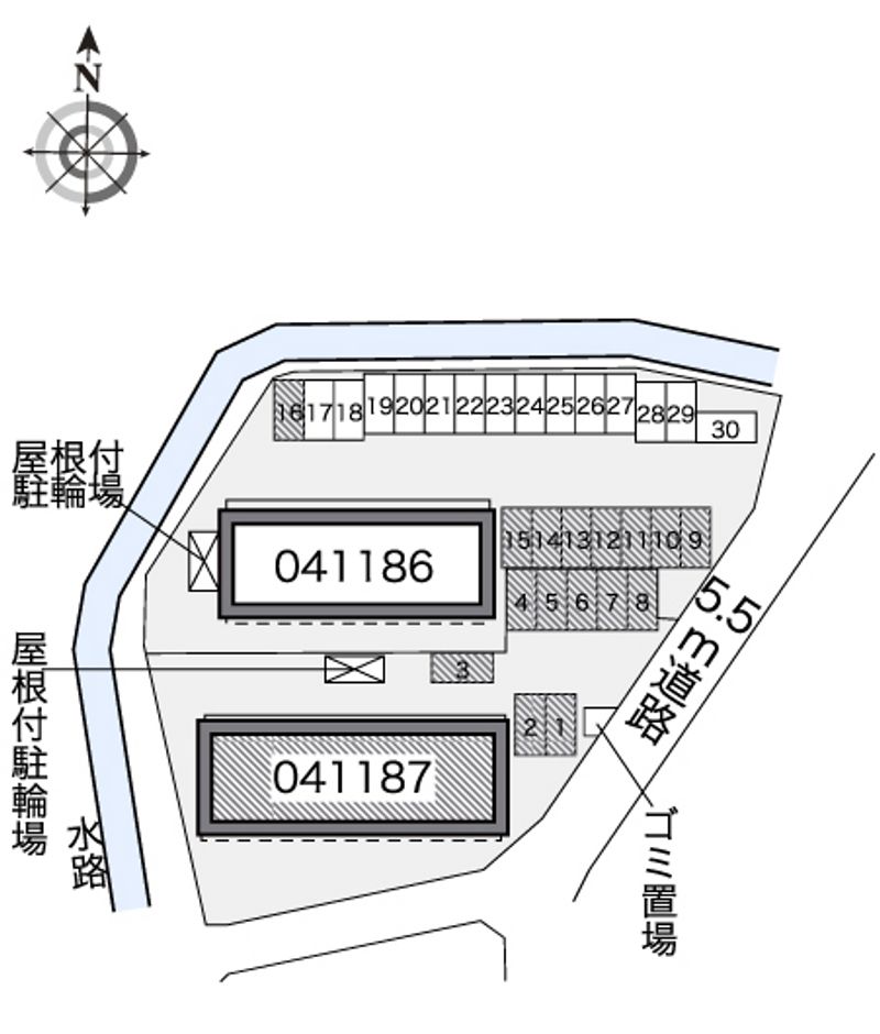 レオネクスト本城第二 配置図