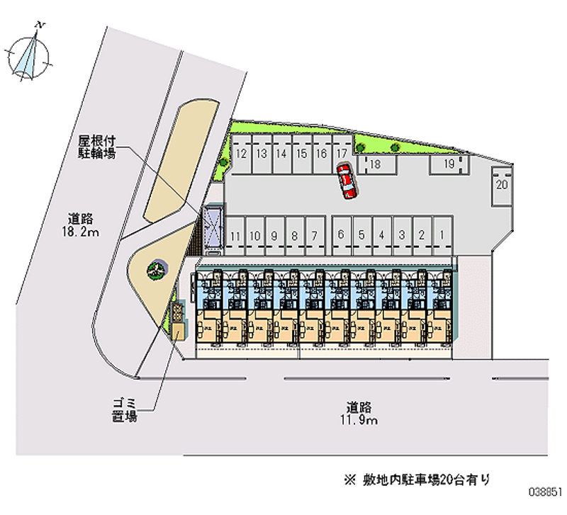 レオパレス小鳥山 月極駐車場