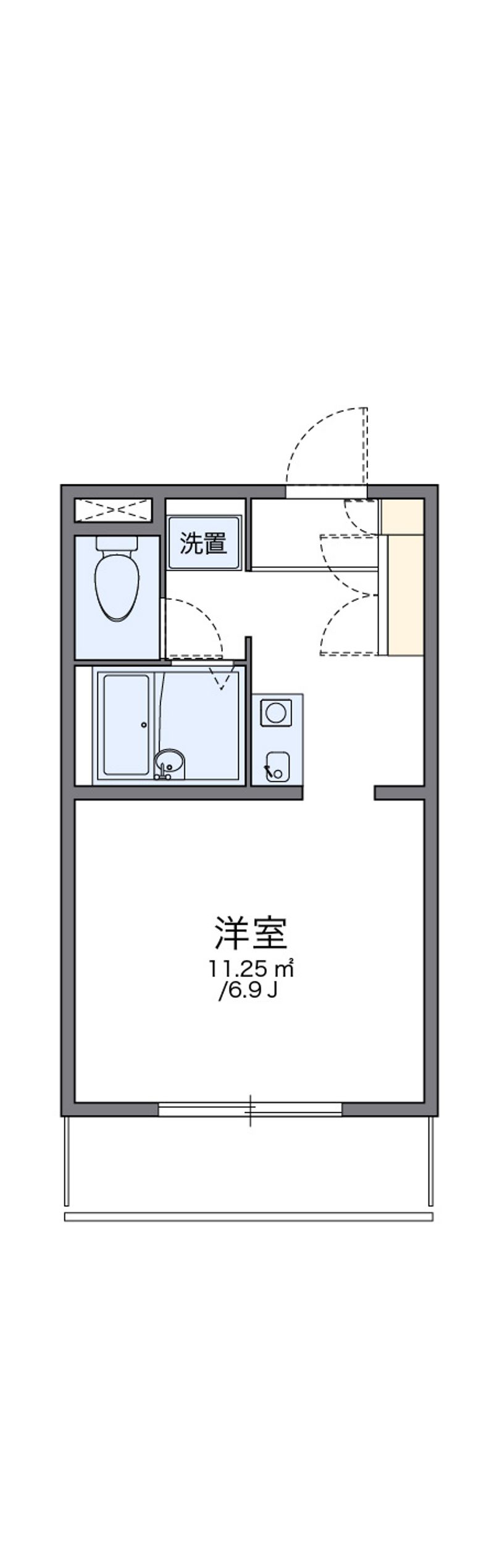 レオパレスシェル都 間取図