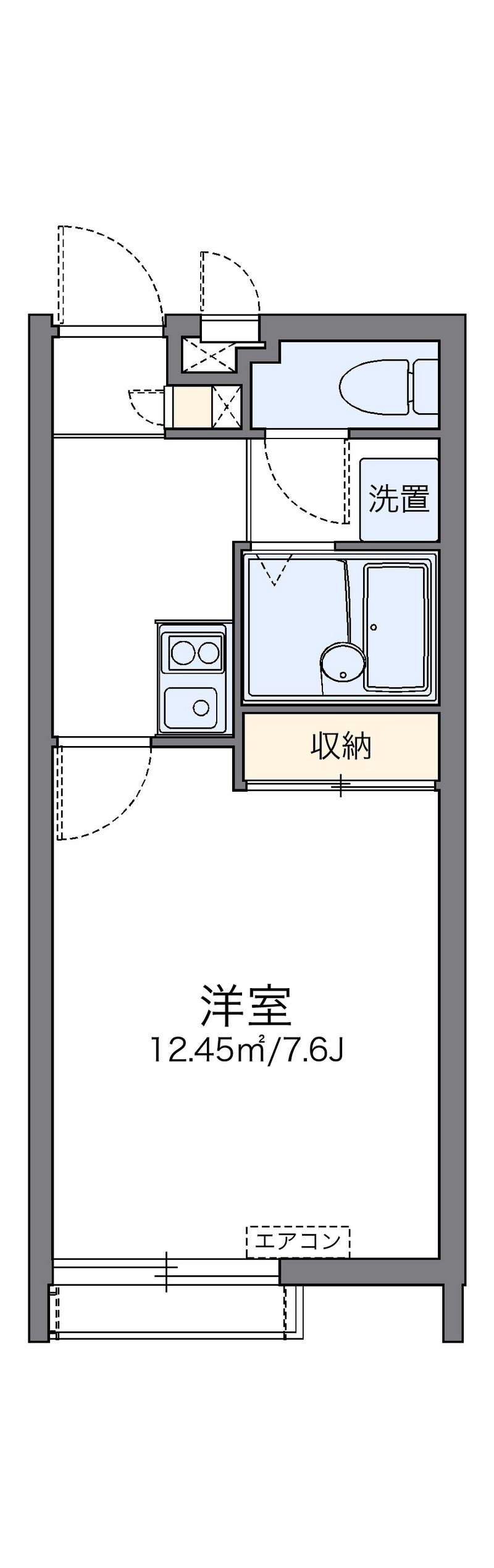 レオパレスしま 間取図