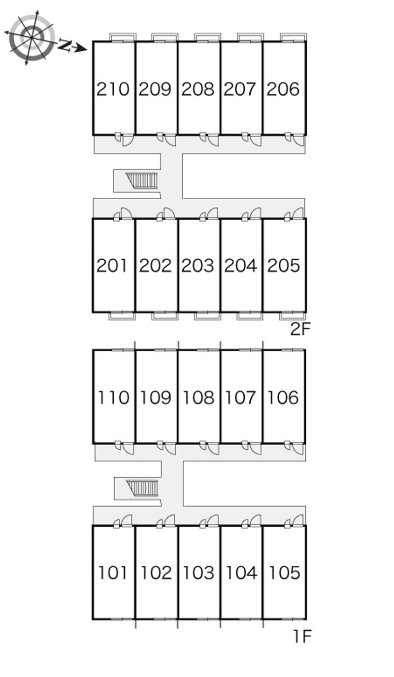 レオパレスかどや 間取配置図