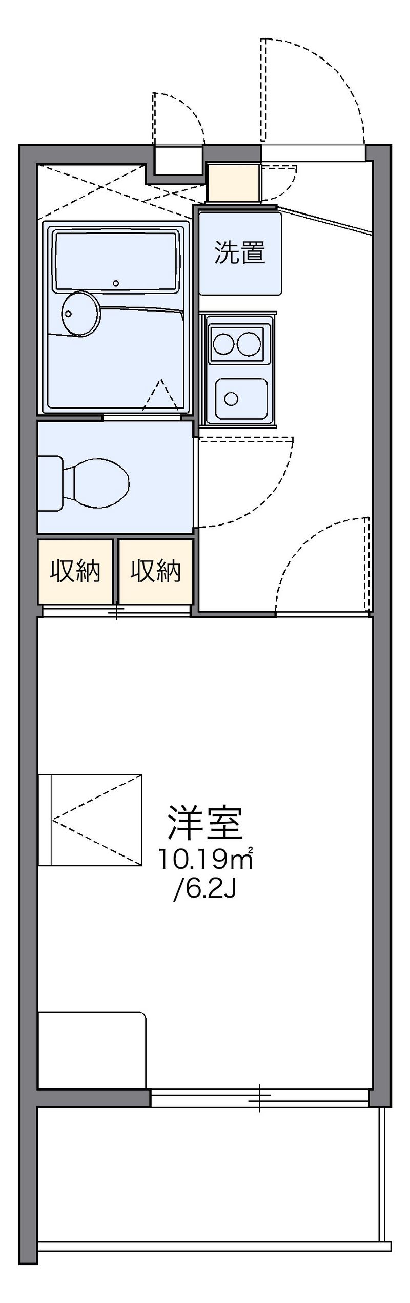 レオパレスクレールドゥ 間取図