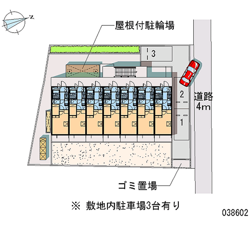 レオパレスビハイントロンチーノ 区画図