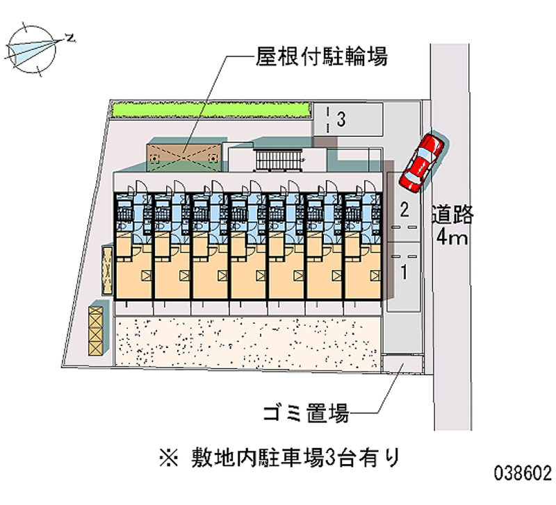 レオパレスビハイントロンチーノ 月極駐車場