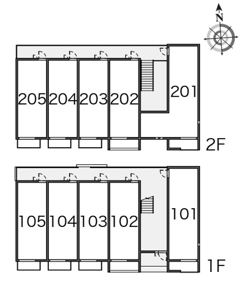 ミランダセブンハイツ 間取り配置図
