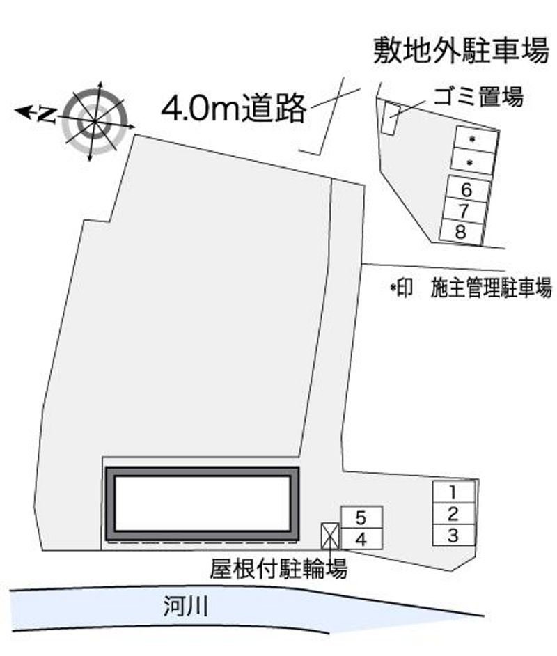 レオパレスたんぽぽハイツ 配置図