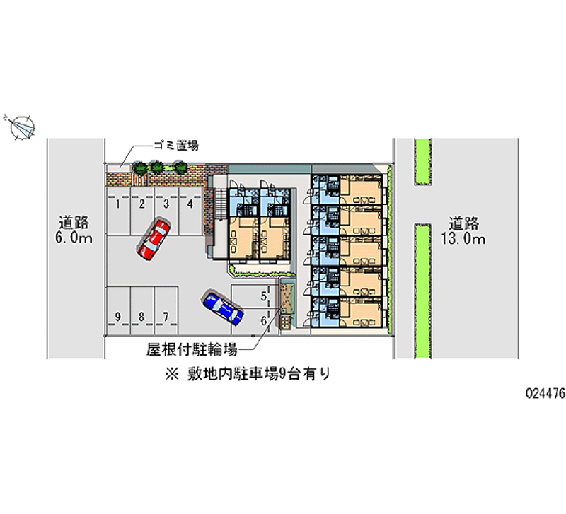 レオパレスアイリス 月極駐車場