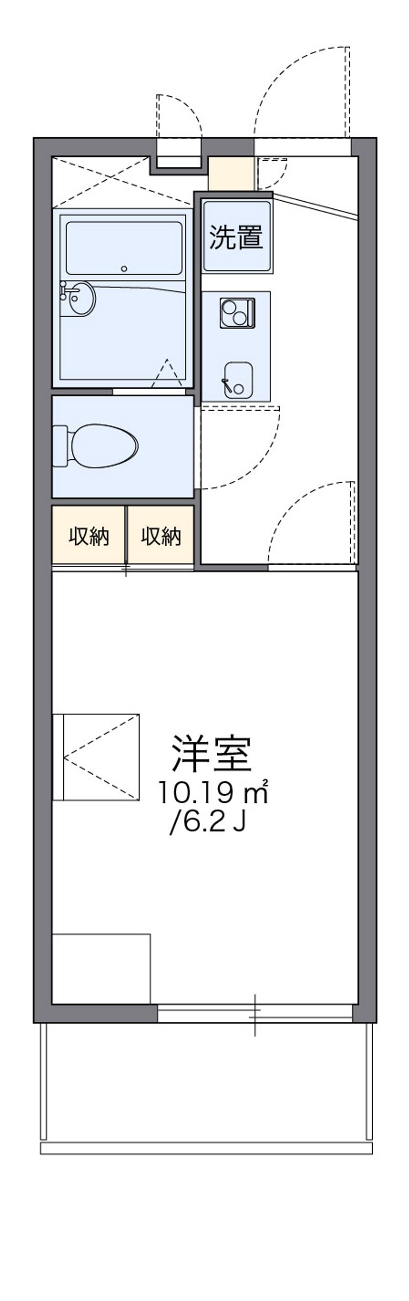 レオパレスヒューゲル五番館 間取図