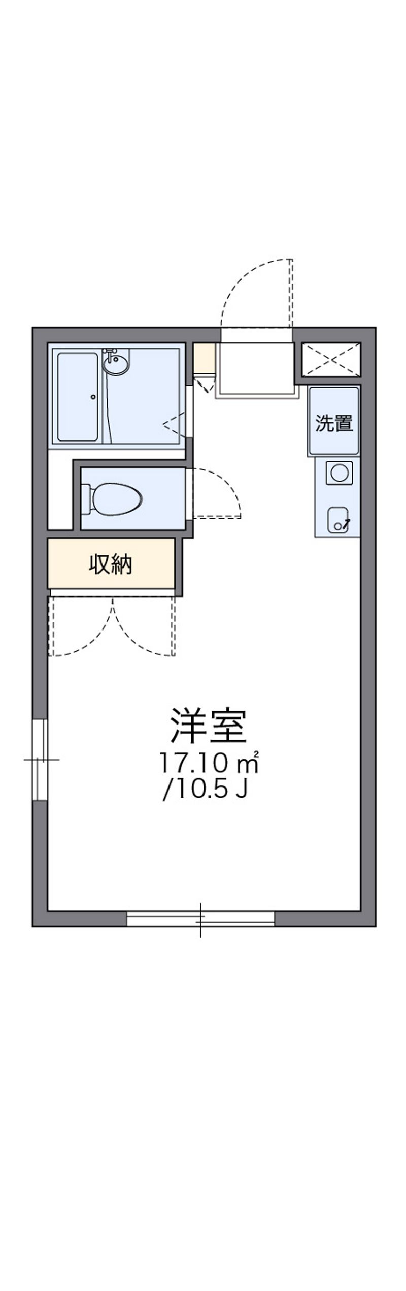 レオパレス長砂 間取図