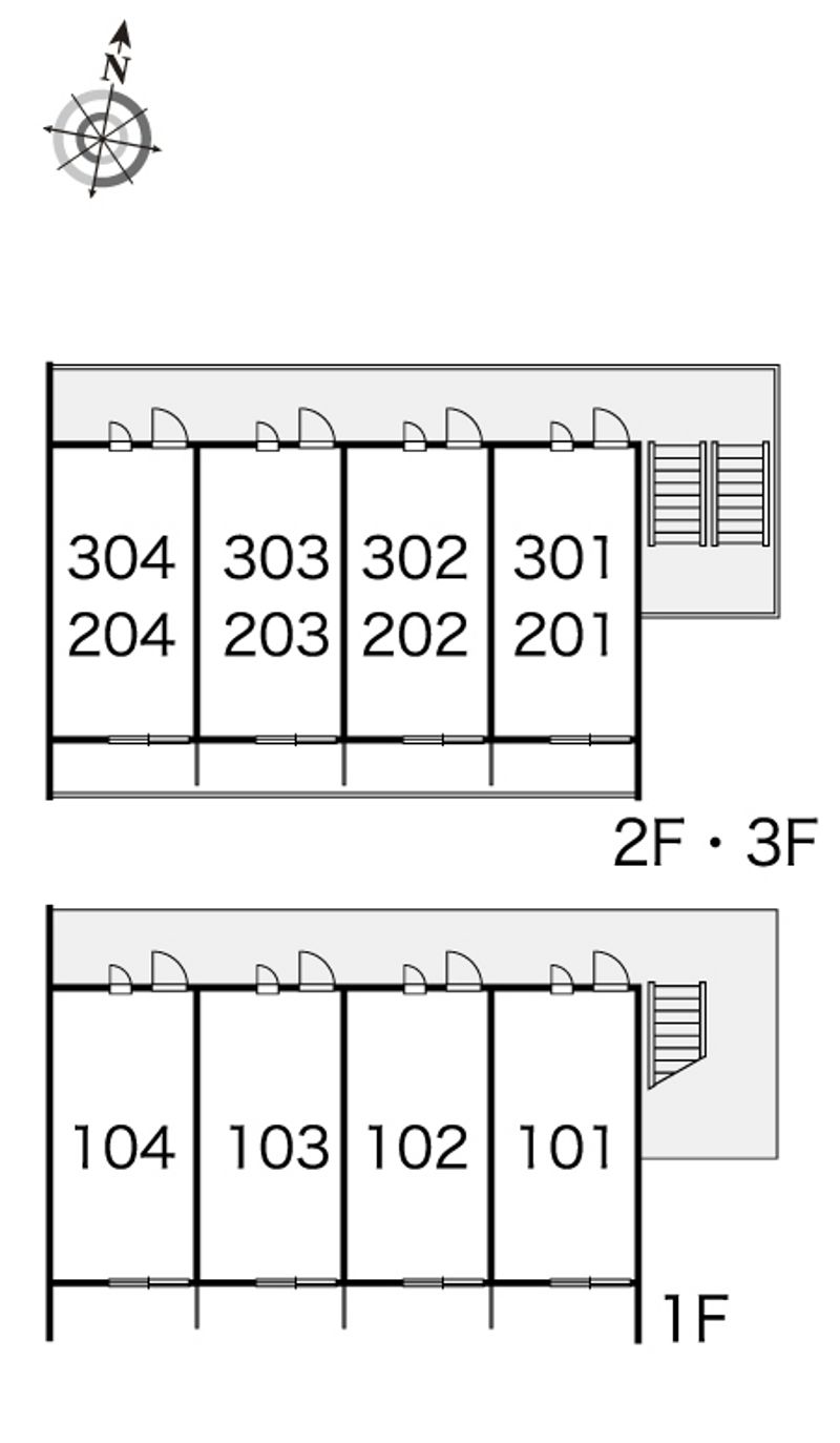 レオパレス広喜 間取配置図
