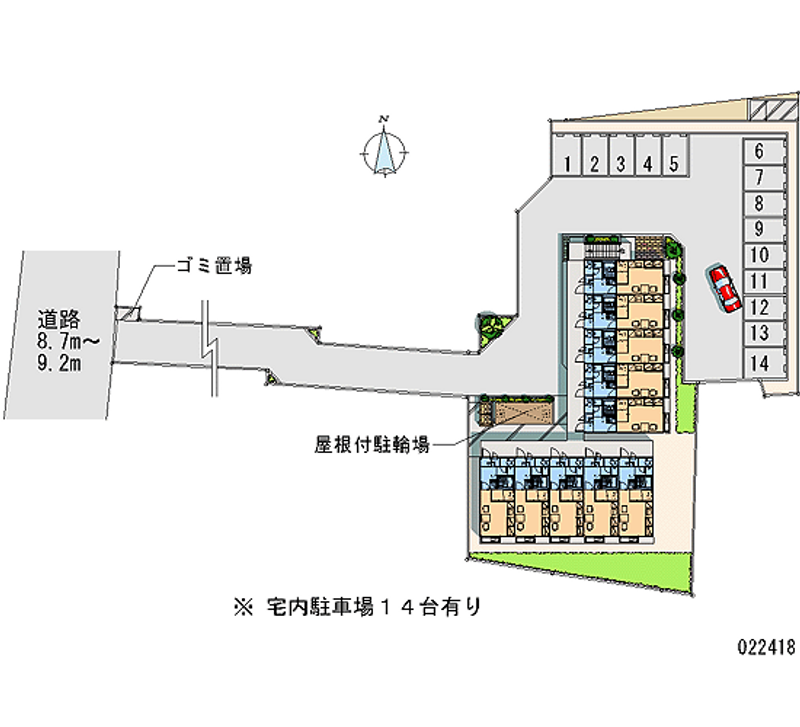 レオパレスベル　ベル 月極駐車場