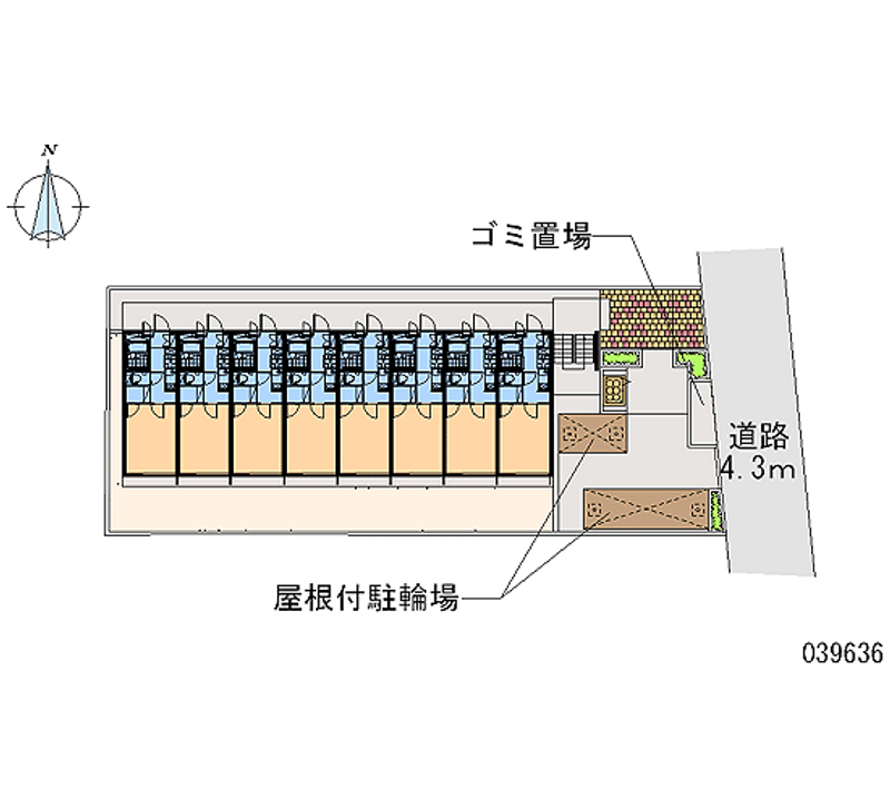 レオパレスマドレーヌ 区画図