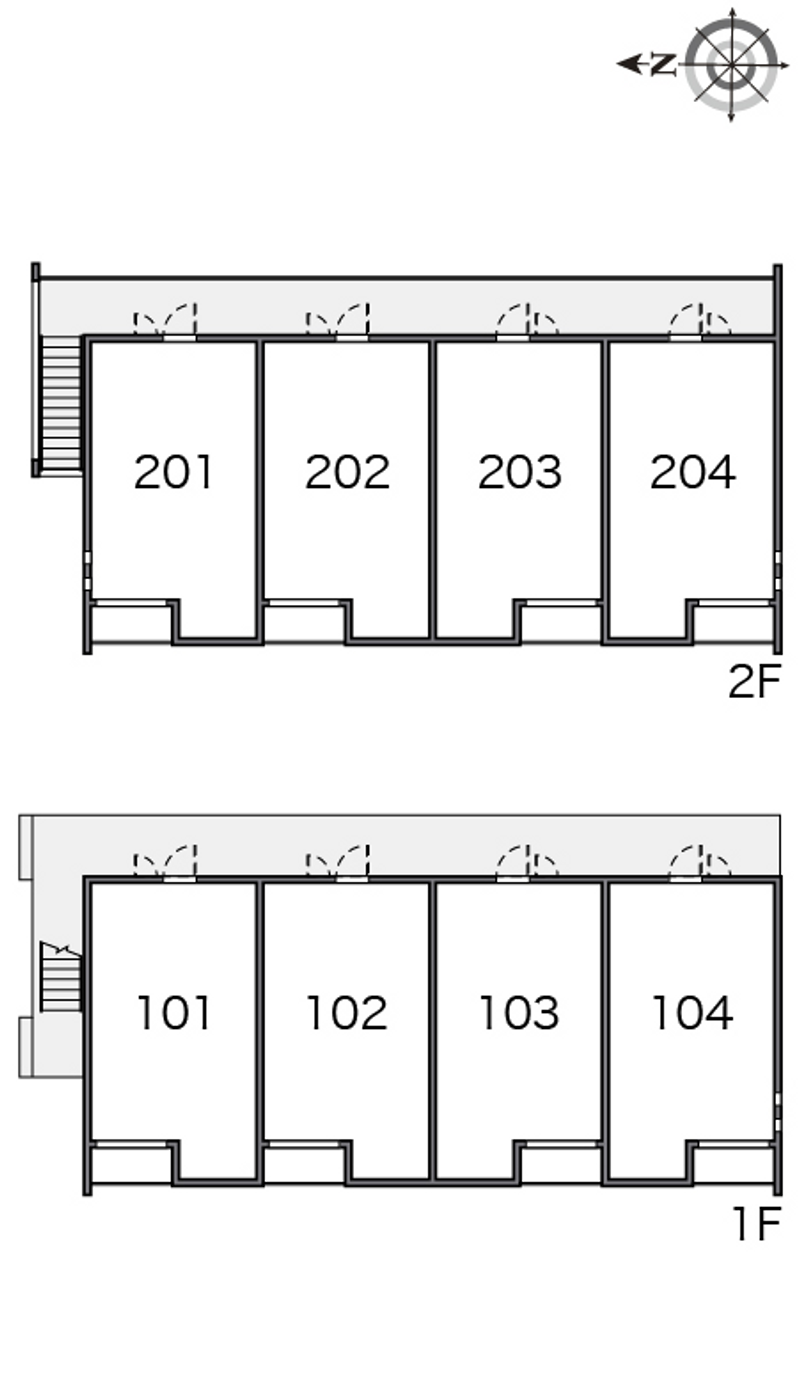 クレイノ畑山Ⅱ 間取り配置図
