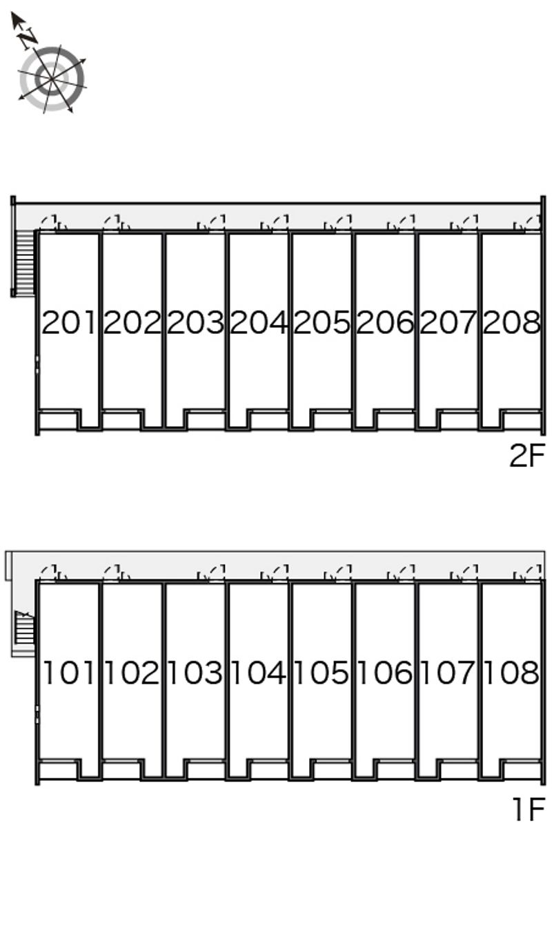 クレイノこもれび 間取配置図