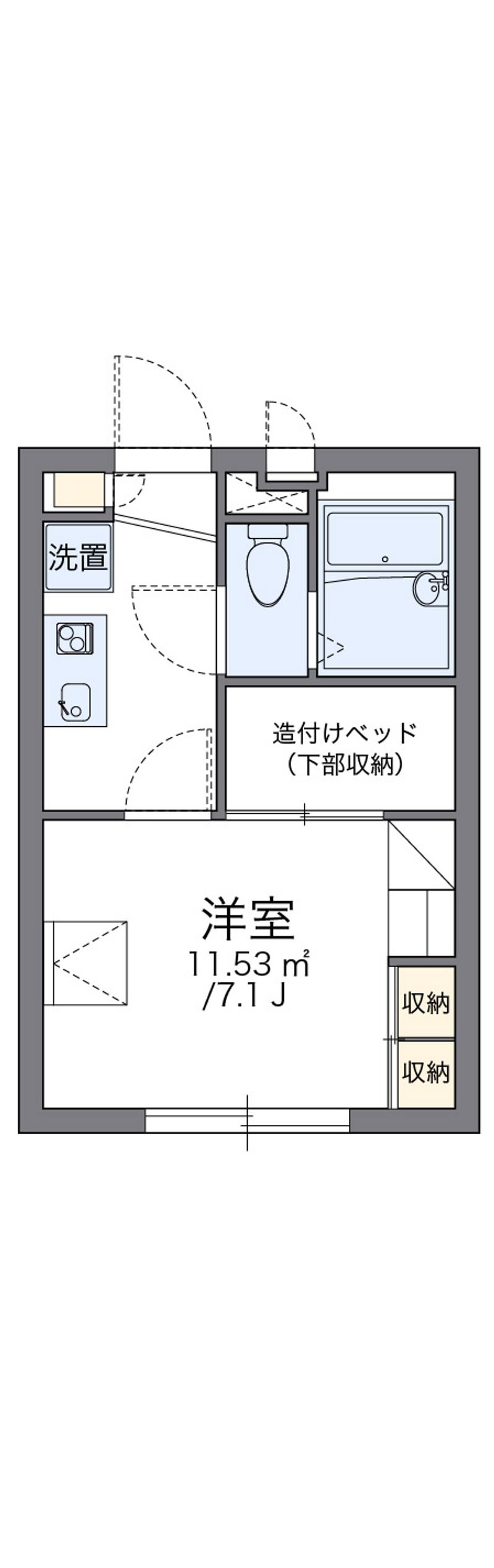 レオパレスサニーテラス北千束 間取図