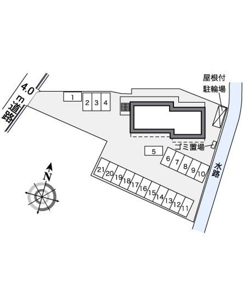レオパレス向田 駐車場