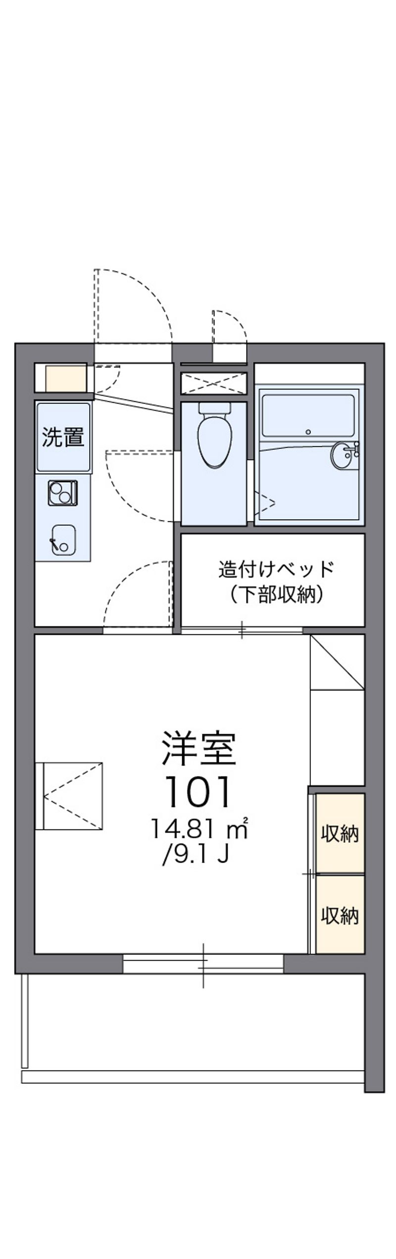 レオパレス桜水 間取図