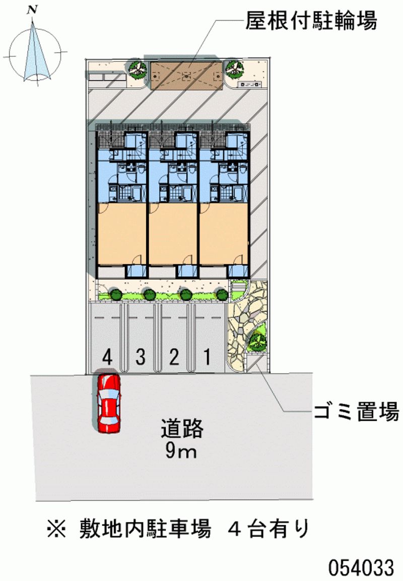 レオネクストウィステリア 月極駐車場