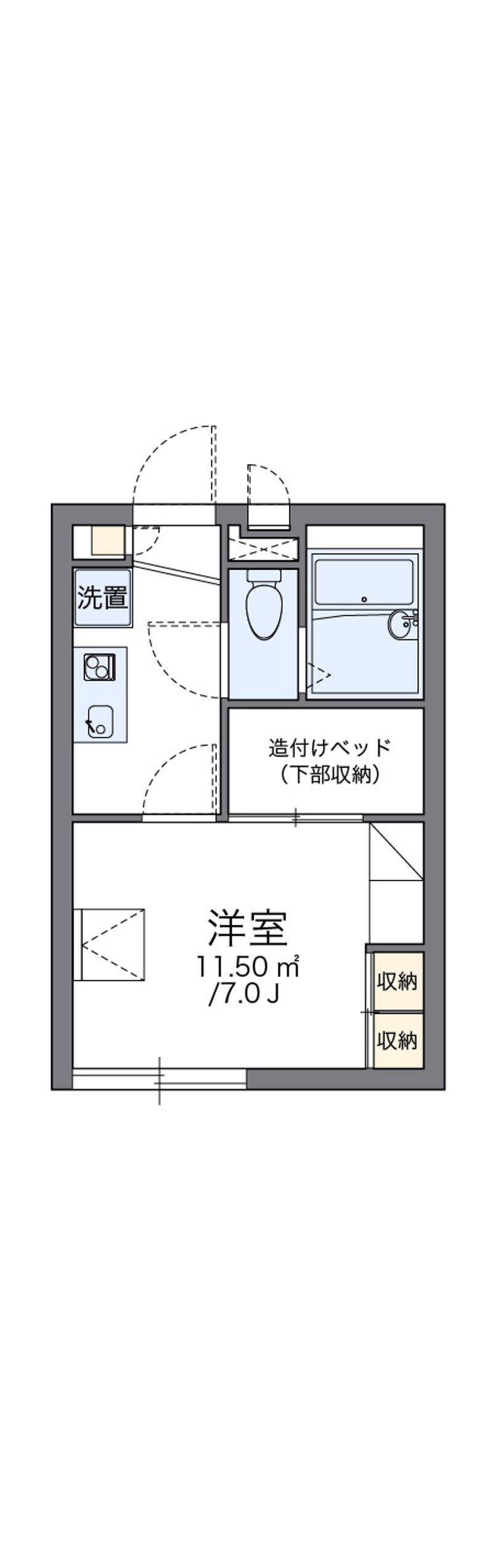レオパレスフロンティア 間取図