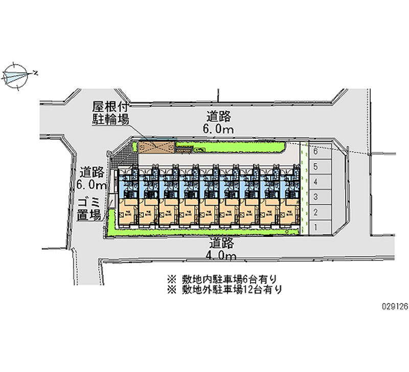 レオパレス喜楽楽２ 月極駐車場