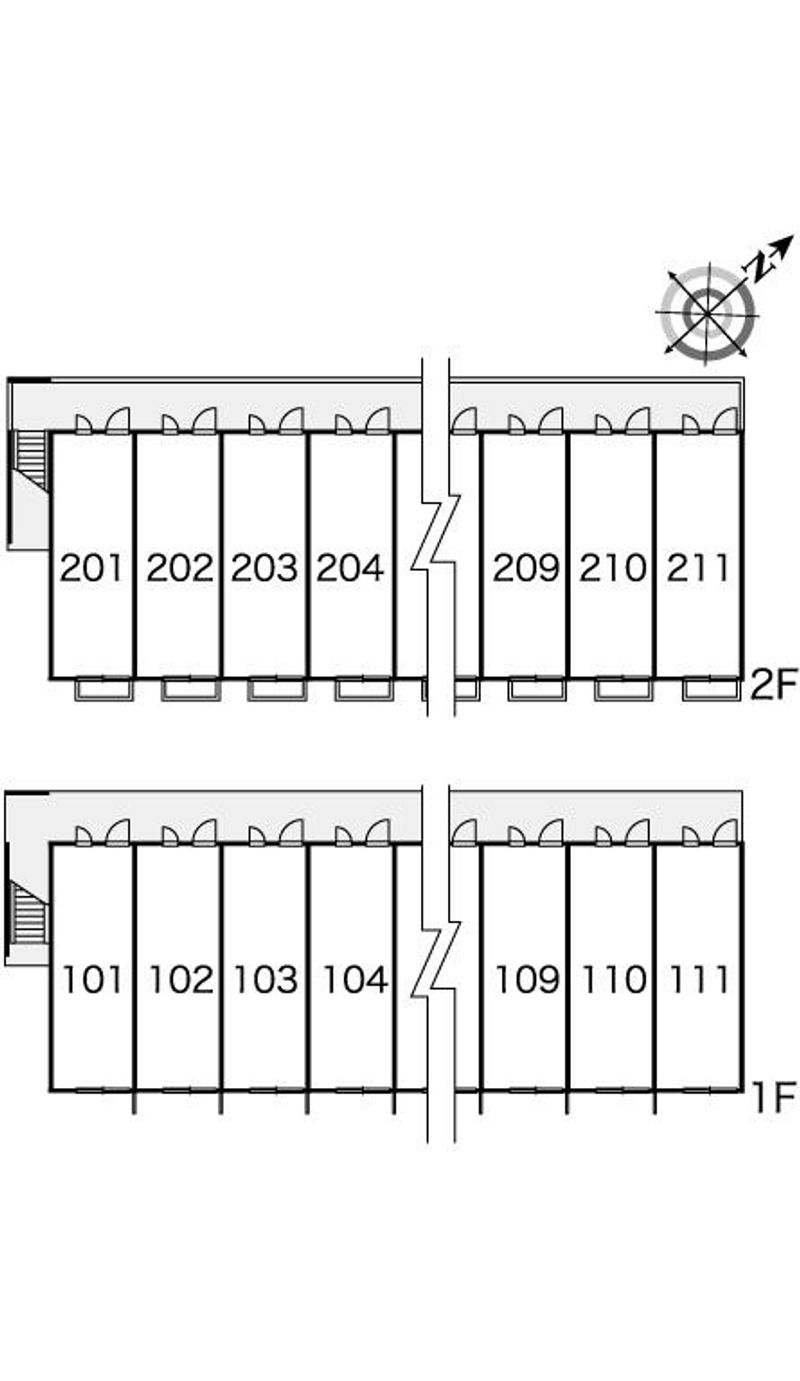 レオパレスＫＡＭＥＬＥＯ 間取配置図