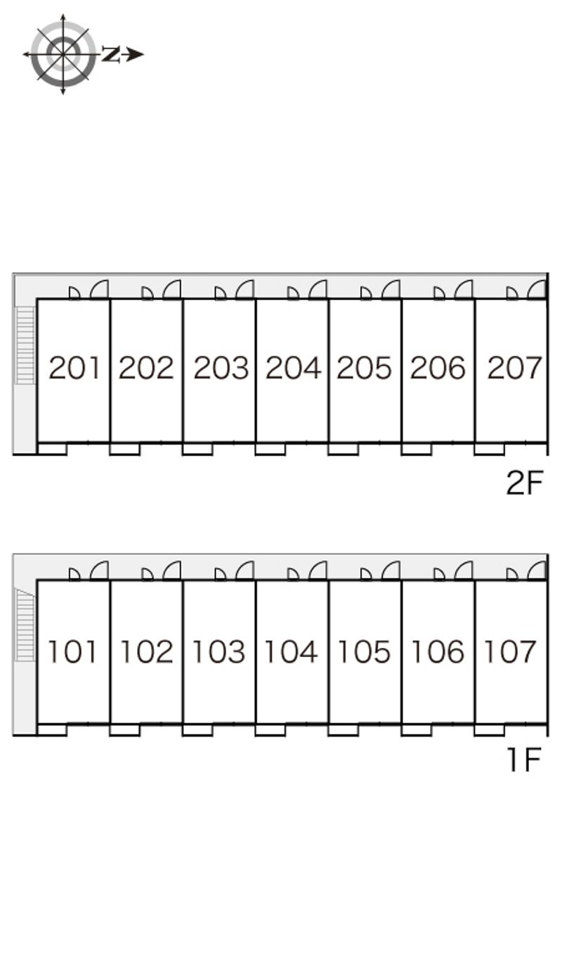 レオパレスビクトリーⅡ 間取配置図