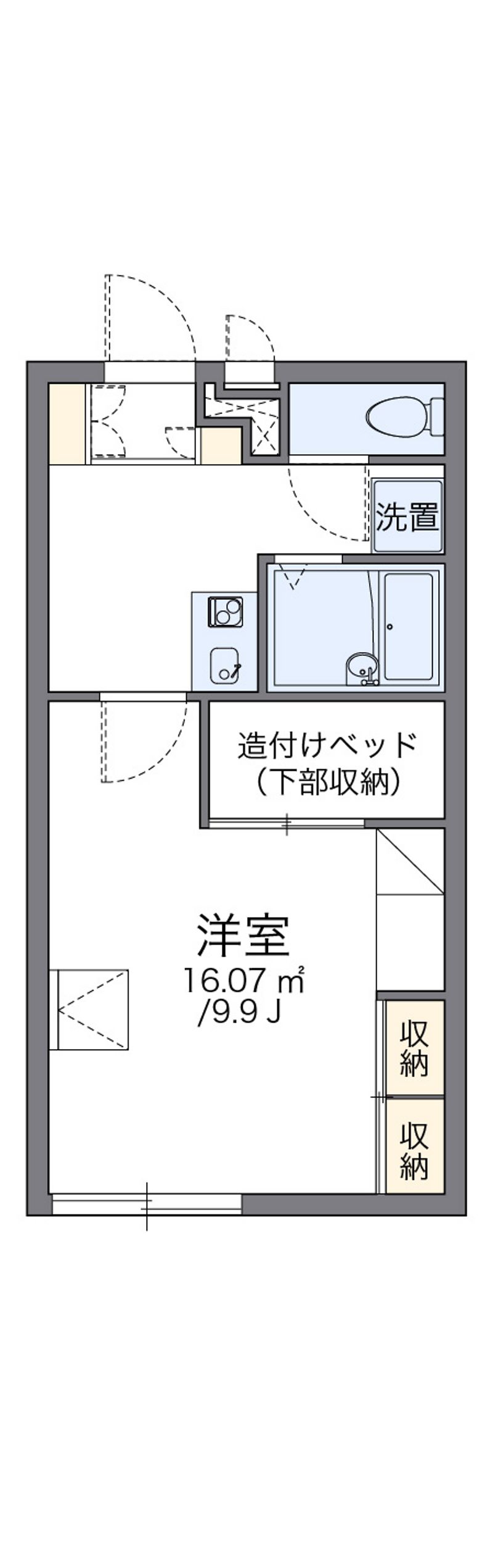 レオパレスメモワール東一宮 間取図