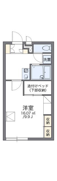 レオパレスメモワール東一宮 間取り図