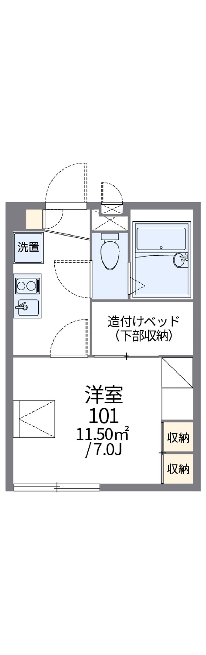 レオパレスＨＩＮＯＤＥ 間取図