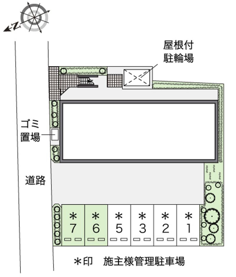 レオパレスシェーネ 配置図