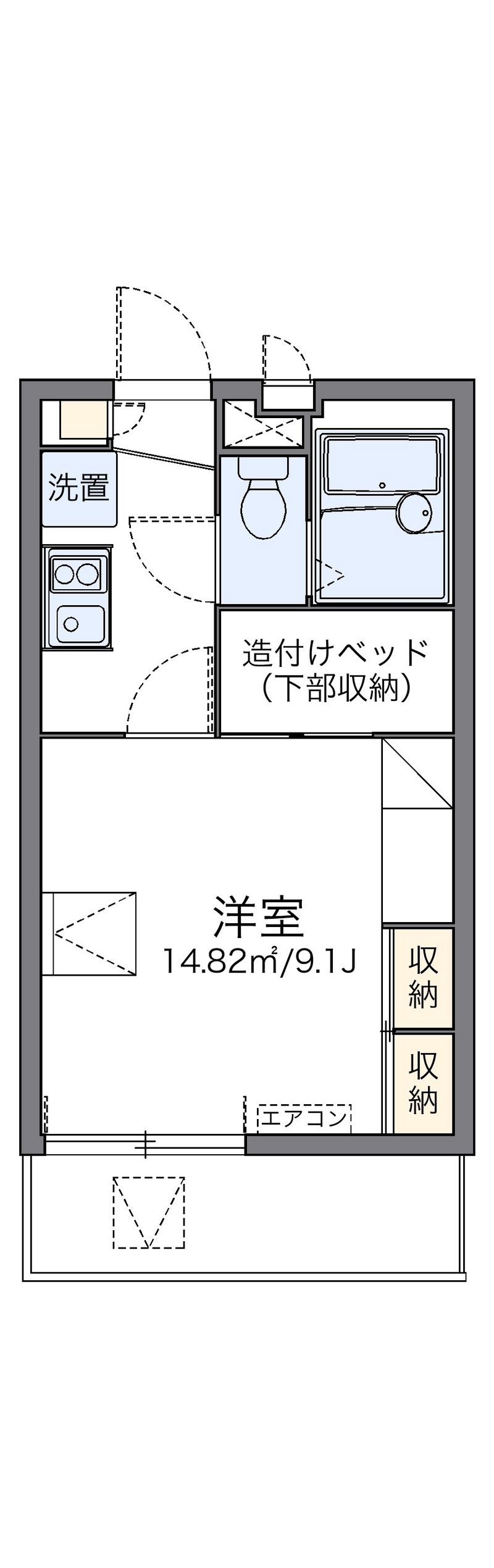 レオパレス千葉 間取図