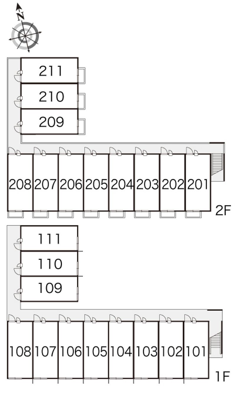 レオパレスサン 間取配置図