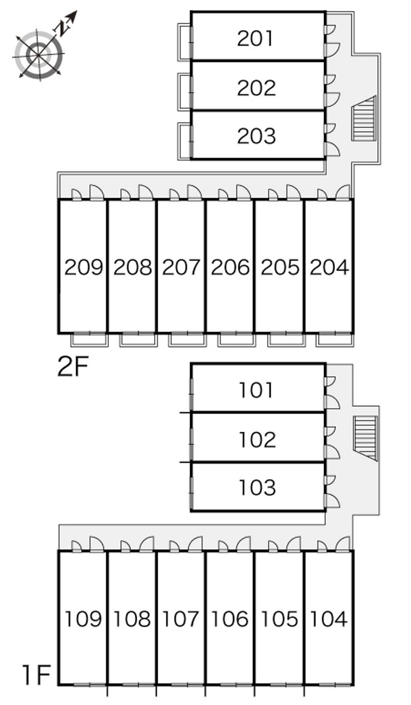 レオパレスＩＳＡＯ 間取配置図