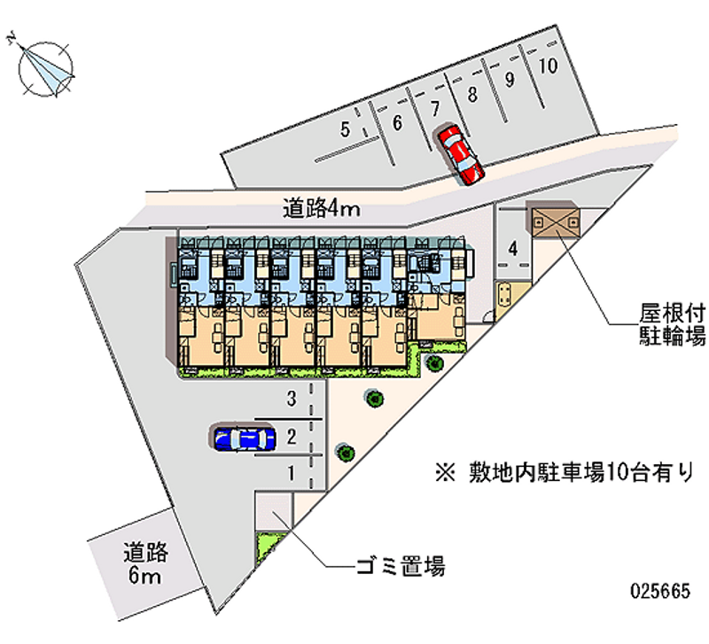 レオパレスＷｉｎｇ 区画図