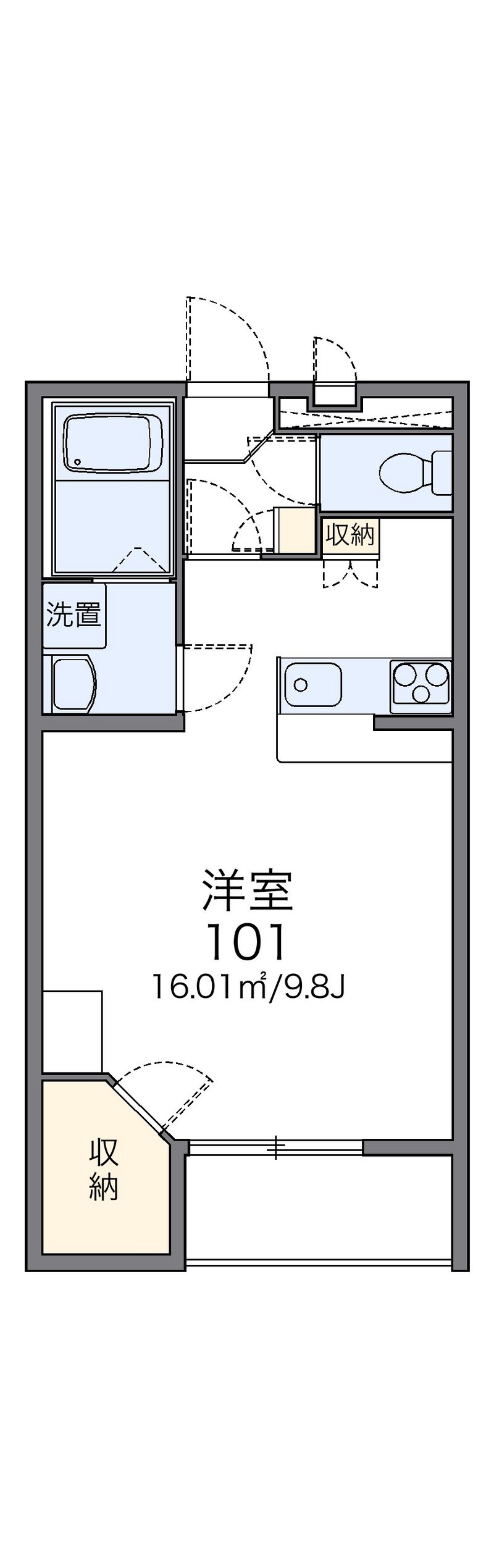 レオパレスカメリアⅡ 間取図
