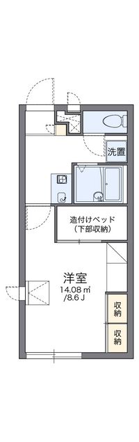 レオパレスＭ−１ 間取り図