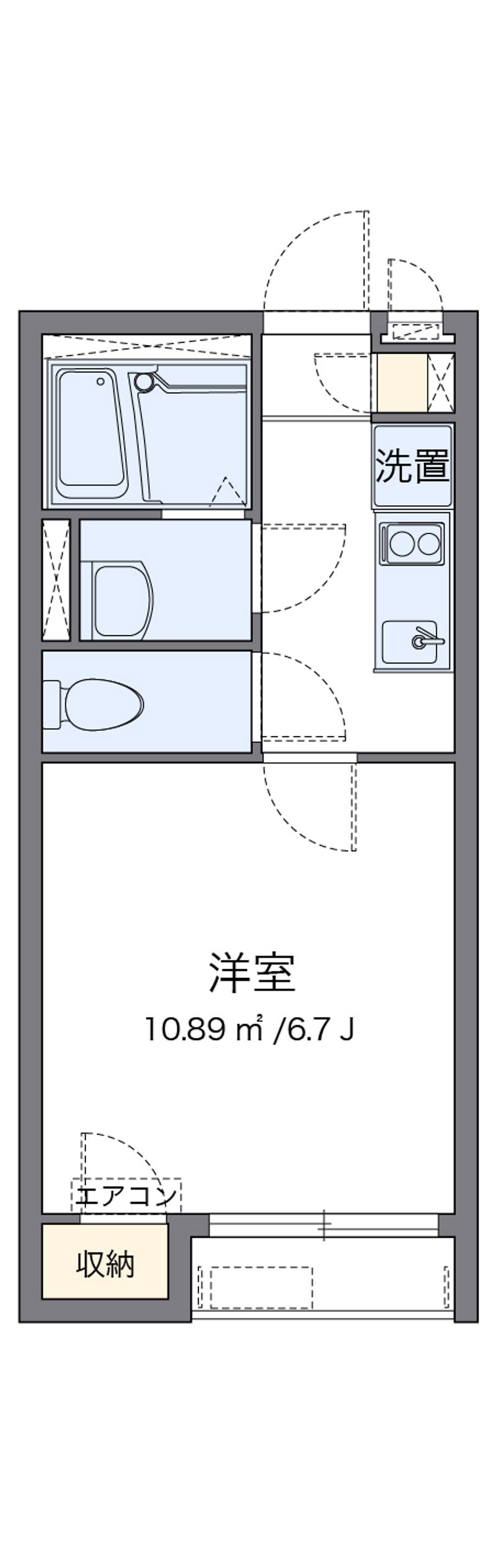 クレイノウィル春日出 間取図