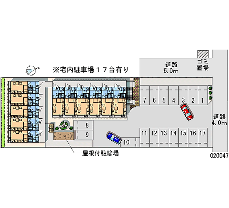 レオパレスＣＡＳＴＬＥ 月極駐車場