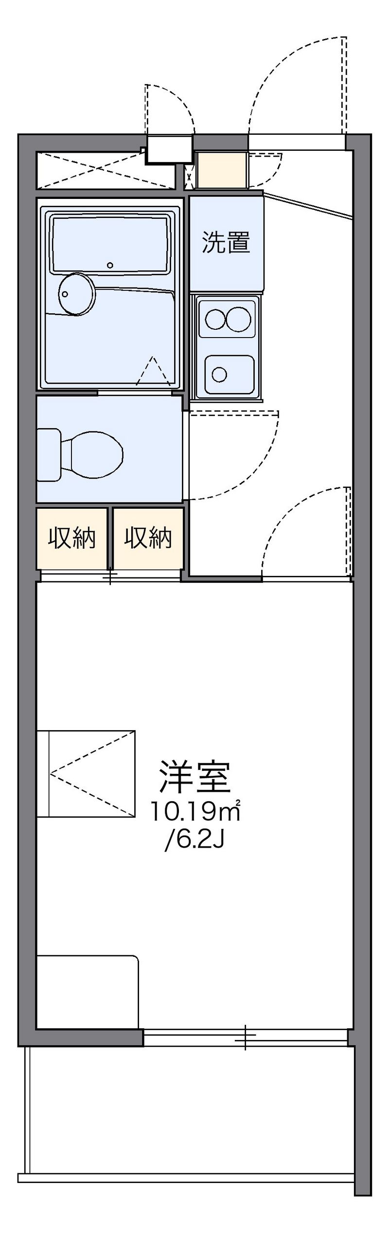 レオパレスミヤⅡ 間取図
