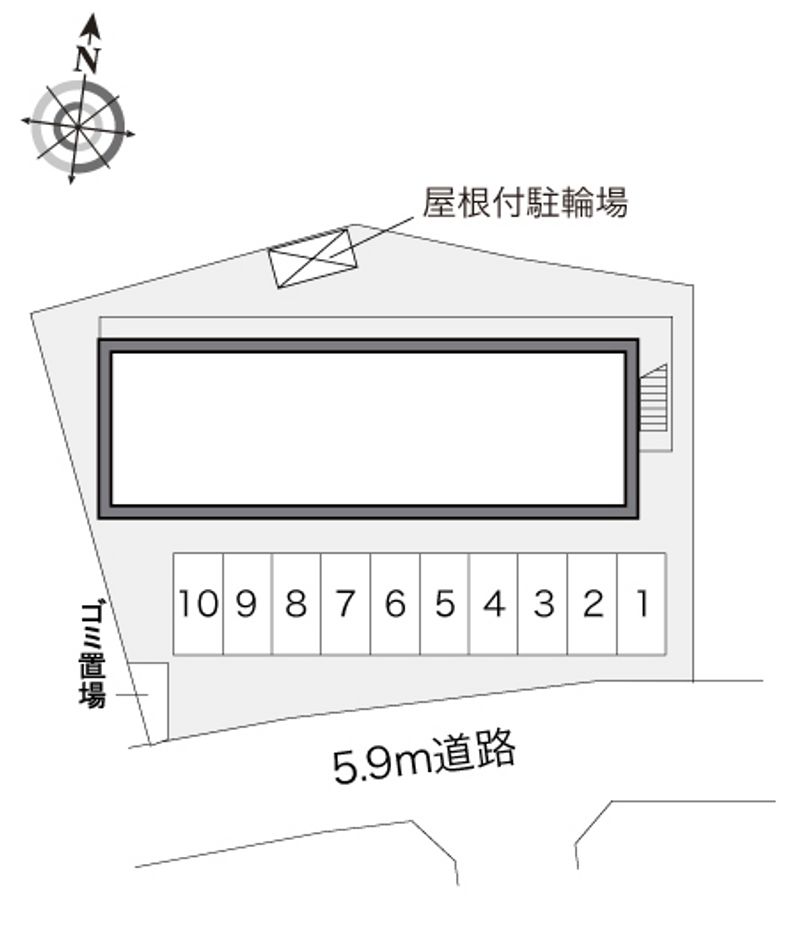 レオパレスカサガミ 配置図