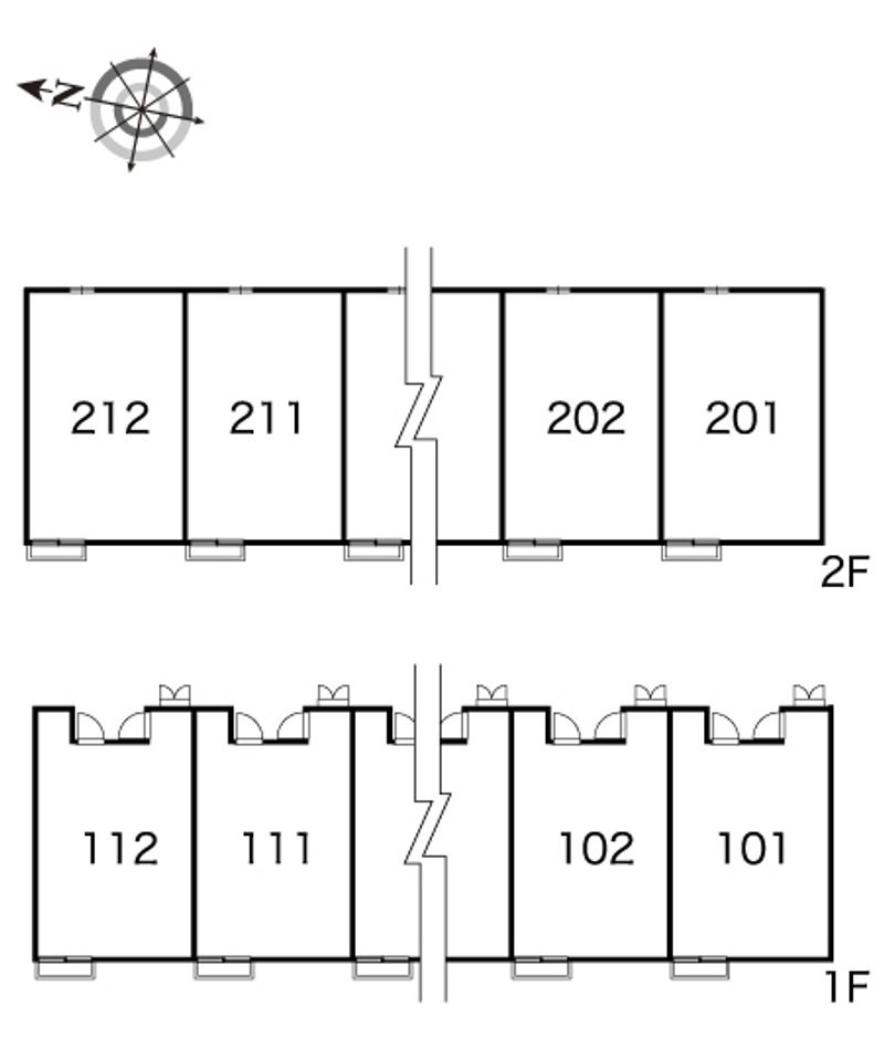 レオパレスシャルム　ふるーる 間取配置図