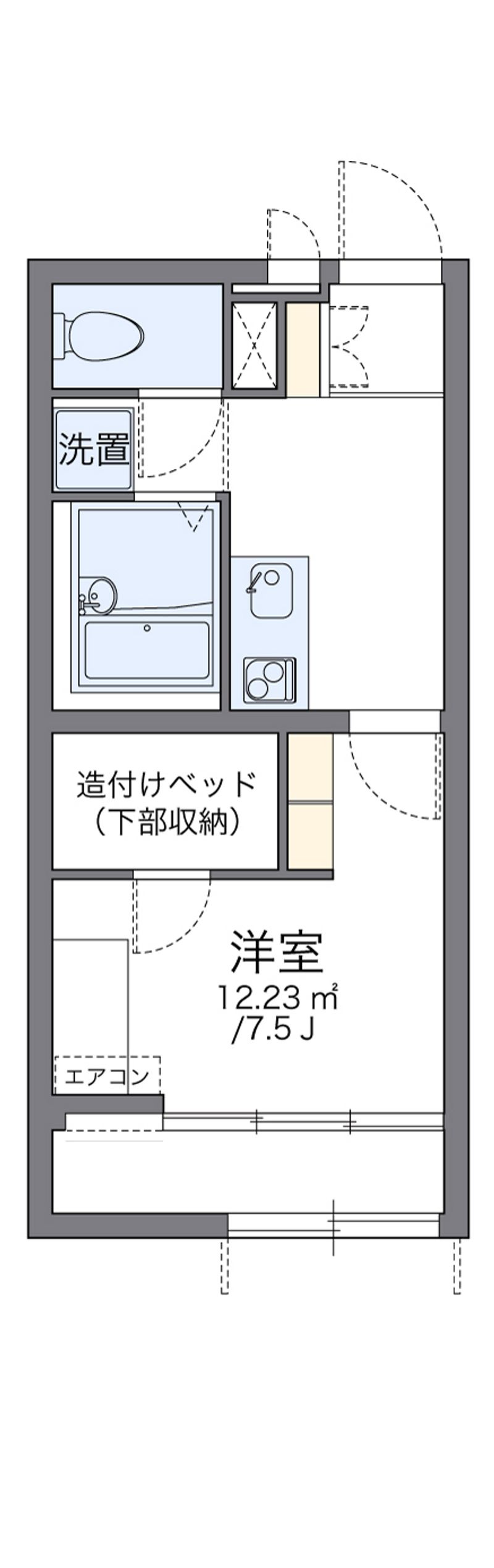 レオパレス恵 間取図