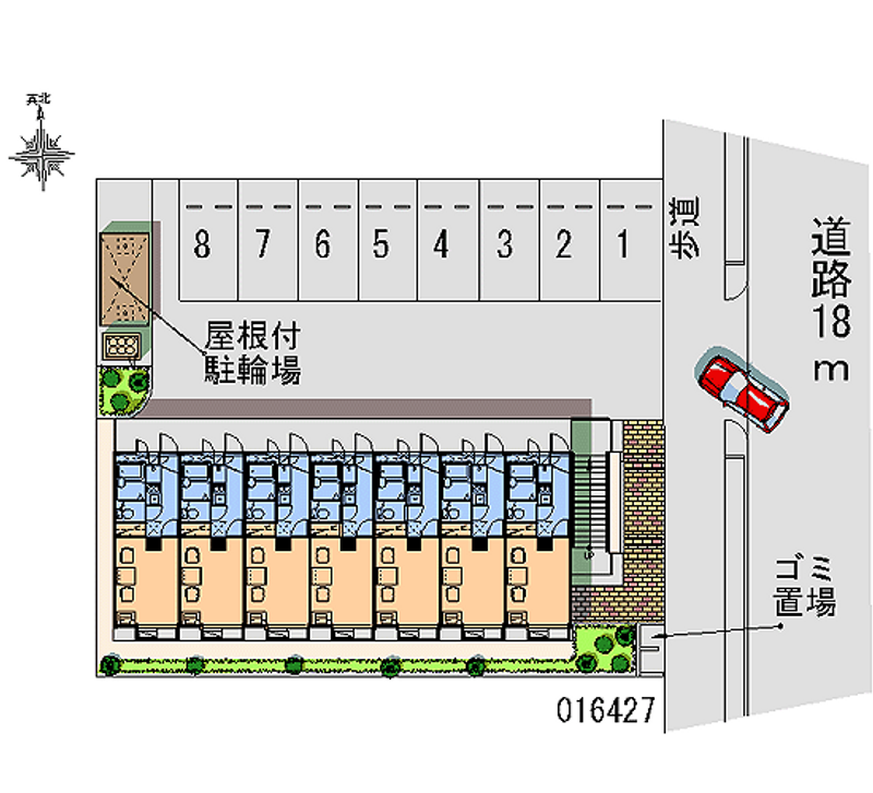 レオパレス石尾台 月極駐車場